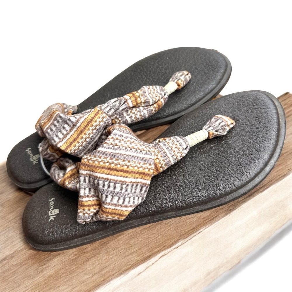 Sanuk Womens Yoga Sling Boho Print Sandals size 9 New